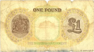 Bahamas 1 Pound - George VI, 1936 reverse