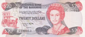 Bahamas 20 Dollars - Elizabeth II, 1984 image