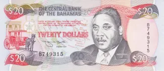 Bahamas 20 Dollars, 1993 image