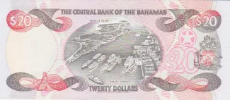 Bahamas 20 Dollars, 1993 reverse