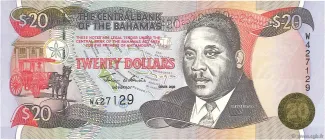 Bahamas 20 Dollars, 2000 image