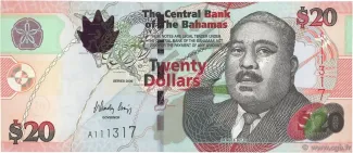 Bahamas 20 Dollars, 2010 image