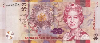 Bahamas 3 Dollars - Elizabeth II, 2019 image