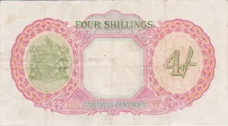 Bahamas 4 Shillings - George VI, 1936 reverse