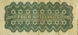 Bahamas 4 Shillings, 1906-1917 reverse