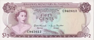 Bahamas 50 Cents - Elizabeth II, 1968 image