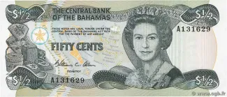 Bahamas 50 Cents - Elizabeth II, 1984 image