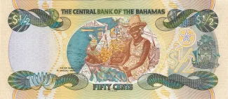 Bahamas 50 Cents - Elizabeth II, 2001 reverse