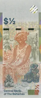 Bahamas 50 Cents - Elizabeth II, 2019 reverse