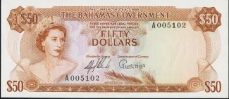 Bahamas 50 Dollars - Elizabeth II, 1965 image