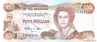Bahamas 50 Dollars - Elizabeth II, 1984 image