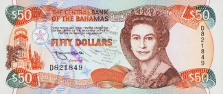 Bahamas 50 Dollars - Elizabeth II, 1992 image