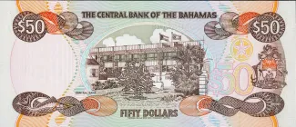 Bahamas 50 Dollars - Elizabeth II, 1992 reverse