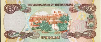 Bahamas 50 Dollars - Elizabeth II, 1996 reverse