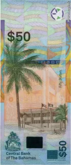 Bahamas 50 Dollars, 2019 reverse