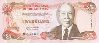 Bahamas 5 Dollars, 1995 image