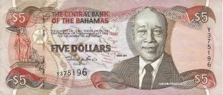 Bahamas 5 Dollars, 2001 image