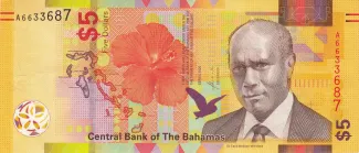 Bahamas 5 Dollars, 2020 image