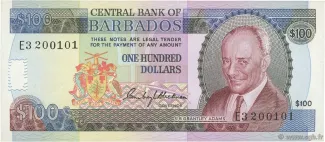 Barbados 100 Dollars, 1994 image
