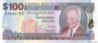 Barbados 100 Dollars, 2007 image