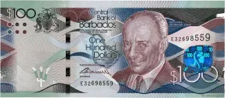 Barbados 100 Dollars, 2018 image