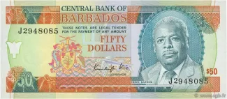 Barbados 50 Dollars, 1989 image