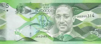 Barbados 5 Dollars, 2018 image