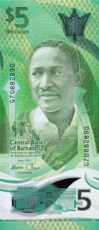 Barbados 5 Dollars, 2024 image