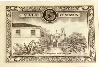 Beja, District of 5 Centavos, 1919 reverse