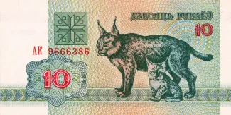 Belarus 10 Roubles, 1992 image