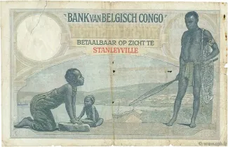 Belgian Congo 100 Francs, 1912-1929 reverse