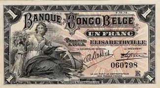 Belgian Congo 1 Franc, 1920 image