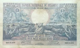 Belgium 10.000 Francs, 1942 image