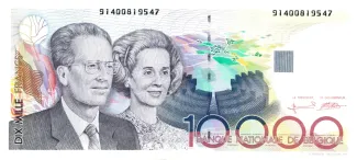 Belgium 10.000 Francs, 1992 image