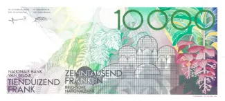 Belgium 10.000 Francs, 1992 reverse
