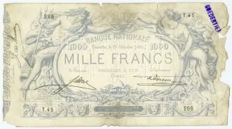 Belgium 1.000 Francs, 1884 image
