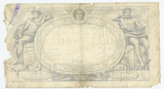 Belgium 1.000 Francs, 1870-1884 reverse