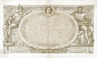 Belgium 1.000 Francs, 1909-1921 reverse
