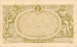 Belgium 1.000 Francs, 1919 reverse