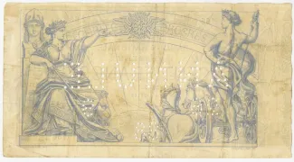 Belgium 100 Francs, 1869-1882 reverse