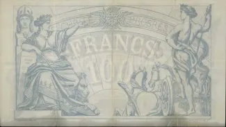 Belgium 100 Francs, 1888-1905 reverse