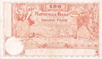 Belgium 100 Francs, 1914 reverse