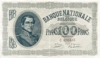 Belgium 100 Francs, 1914 image