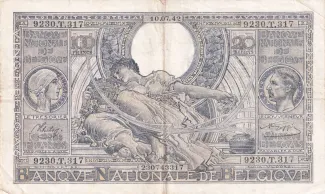 Belgium 100 Francs, 1943 image