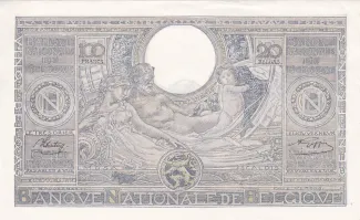Belgium 100 Francs, 1941-1943 reverse