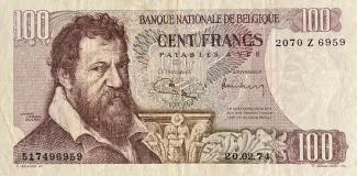 Belgium 100 Francs, 1975 image