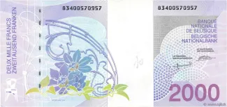 Belgium 2.000 Francs, 1994 reverse
