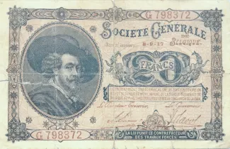 Belgium 20 Francs, 1918 image