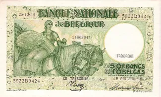 Belgium 50 Francs, 1947 image