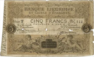 Belgium 5 Francs, 1835 image